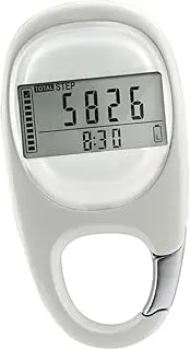 Gatuida Hip Pedometer Carabiner Step Counter for Walking Running Portable Fitness Tool Abs Shell