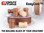 Cork-filled PLA based filament EasyCork 1.75mm Dark 500 gram 3D Printer Filament