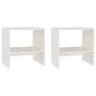 2x Pine Wood Bedside Tables Side Storage Lamp Drawers Shelf Cabinets Nightstand