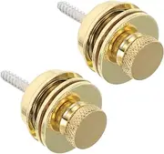 Abaodam Guitar Strap Lock Buttons Acoustic Guitar Strap Buckle Resilient Alloy Material 2pcs