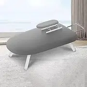 Folding Portable Travel Iron Board, Extra Wide Countertop Ironing Board with Cover,Retractable Iron Rest,Folding Legs,Comapct Space Saving,Gray