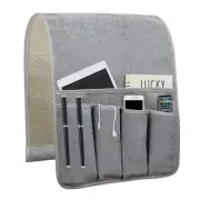 Sofa Armrest Organize remote holder bedside caddy organizer with 5 pockets，no...