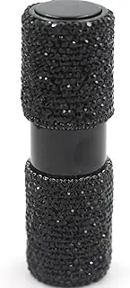 Bestbling Crystal Rhinestone Empty Portable spray bottle, Cosmetic Perfume Spray Bottle Spray Essential Oil Bottle Glass Perfume Bottle 15ML (Black)