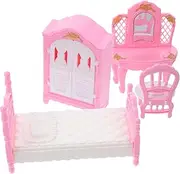 TOYANDONA Miniature Room Ornaments Set Micro Landscape Model Micro Bedroom Decor for Boys and Girls' Toy House Random