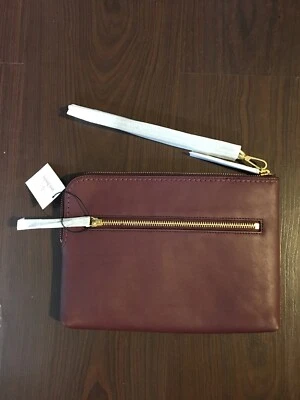 Vera Bradley Mallory RFID Wristlet BITTERSWEET CHOCOLATE NWT Genuine Leather
