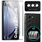 2 Pack Glass Screen Protector + Camera Lens Protector For Samsung Galaxy Z Fold6