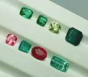 12.25 Carat Tourmaline Faceted Transparent Cutting From Kunar Mine Afghanistan