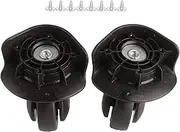 Zerodis Silent Switching Wheel Calm and Robust Couple for The Universal Exchange of Suitcases, Outdoor Travel Supplies for Suitcase Expectations, Black, Size L (L)