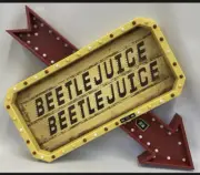 Beetlejuice LED Light Up Marquee Sign Decoration HALLOWEEN Sold Out In Hand