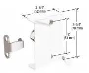 CRL EP23056 White Window Sash Lock with 2" Screw Holes
