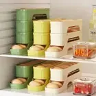 Large Capacity Fridge Egg Rack Slide Type Egg Storage Box for Home