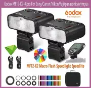AU Godox MF12 K2 Macro Flash Speedlite 2.4G Wireless control with XPRO trigger -