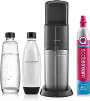 [sodastream] Duo Sparkling/Fizzy Water Soda Drink Maker Black 60L w/1L Bottle
