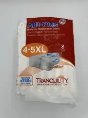 Tranquility Air-Plus Bariatric Disposable Briefs 4-5XL - 8 PCS (1 Pak)