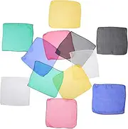 Toddmomy 12pcs Magician Gimmick Trick Scarf Lightweight Stage Performance Prop for Parties and Festivals Compact Gimmick Gadget
