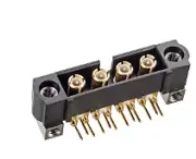 M80-MH313M5-04 Connector Header Through Hole, Right Angle 4 (Coax) position ...