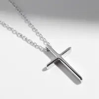 在飛比找momo購物網優惠-【MIESTILO】堅定的力量｜十字架項鍊(聖潔信仰 十字架