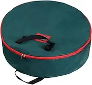 Christmas Wreath Storage Bag, 60Cm/24Inch Christmas Decoration Storage Bag Boxes Containers, Christmas Wreath Organizer Zipper Bag, Zippered Thicken Christmas Halloween Garland Container Box With Hand