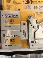 NEW Olympia Tools 3 in 1 Heavy Duty Staple Gun Kit Complete Set with 1700