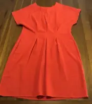 Pretty Orange Kimono Sleeve Dress / Zip Size 14 New With Tags ASOS Polyester