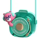 Mini Portable Air Conditioner,Camera Design USB Neck Fan,Children Safety Bladele