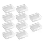 10PCS Clear Plastic Storage Box Jewelry Earplugs Container Bead Organizer Tool