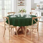 Elrene Elegance Plaid Jacquard Round Tablecloth, 90 x 90