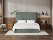My Style Framed Headboard & Slimline Base - King / Seaglass / Gas Lift Base