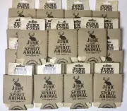SET (19) Junk Gypsy "Junk Is My Spirit Animal" Jackalope Faux-Burlap Koozies