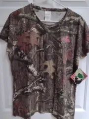 Mossy Oak Break Up Infinity Camo Short Sleeve T-Shirt Women's Size XL