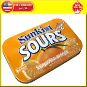 Sunkist Sours Tangerine Orange, Vita*min C, Sugar Free Sour Candy, 1.7 Ounce Tin