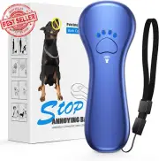 Anti Barking Device Ultrasonic Dog Bark Control Rechargeable 16.4FT Range Blue