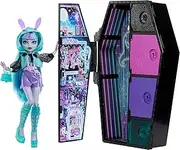 Monster High Skulltimate Secrets Neon Frights Doll & Accessories, Twyla with Dress-Up Locker & 19+ Surprises