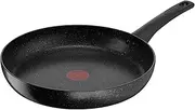 Tefal Titanium Stone Strength Frying Pan 30cm, High-Performance Non-Stick Coating, Metal Spatula Safe, All Hobs Including Induction, E1050745, Black