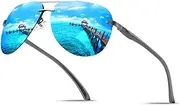 [Karsaer] Retro Trendy Sunglasses Women Men Classic Vintage Sunglasses 70s Large Metal Shades E1075