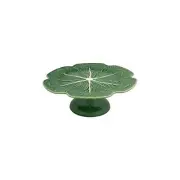 Bordallo Pinheiro 12 Inch Green Cabbage Cake Stand