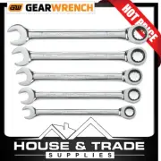 GearWrench Wrench Spanner Set 5 Piece 12Pt Ratcheting Combination Metric 93004D