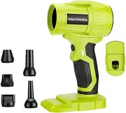 350W Cordless Jobsite Leaf Blower for Ryobi 18V Battery 96000RPM Violent Blower Turbo Jet Fan for Keyboard Outdoors Car Cleaner