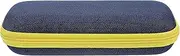 [Baluue] Denim Eyewear Case Zipper Travel Sunglasses Case for Women Men Hard Eva Shell Crush Shockproof Compact Organizer Box
