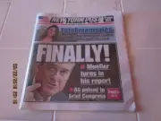 New York Post Saturday March 23 209 "FINALLY!" and " Show Stoppers!"