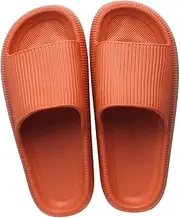 [BESPORTBLE] 1 Pair Fluffy Indoor Slippers Men Non-slip Bathing Shower Sandals for Home