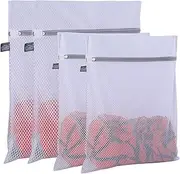 Kimmama Laundry Bags Mesh Wash Bag, Lingerie Bags for Washing Delicates, Net Washer Sack with Zipper, Dryer Pouch for Cleaning and Drying Cloths, Garment, Sweater, Bra, Pant, Sock, Toys, Bedcover
