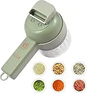 Vegetable Chopper 4 in 1 Handheld Electric Food Chopper Set Wireless Vegetable Cutter Set with USB Powered for Garlic Chili Onion Celery Ginger Meat