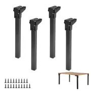 Kokone Folding Table Legs 4 Pcs 12'' Self-Locking Foldable Furniture Legs wit...