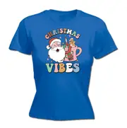 Retro Christmas Vibes - Funny Womens T-Shirt Tshirt