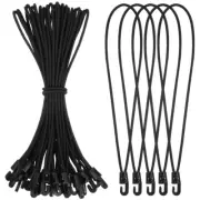 25 Pcs Luggage Rope Travel Elastic Bungee Cord with Hooks Strap Ropes