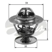 Thermostat Gates TH11383G1 for HYUNDAI S Coupe 1.5L KIA K2700 2.7L TRIUMPH Dolom (for: Triumph)