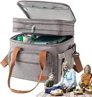 Travel Cooler Bag | Foldable Insulated Lunch Bag | 18 Litre Large Soft Cooler Bag | Picnic Beach Work Travel Bag | Portable Foldable Cooler Bag with Isolam