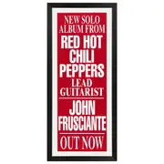 John Frusciante - Solo Album Promotional Vintage Daybill Poster Framed