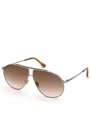 Tom Ford Pilot Sunglasses Brown Mirror Riley FT0825